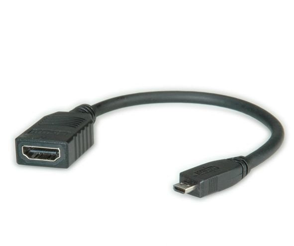 Value Cable HDMI - Micro HDMI 0.15M HDMI 0,15M HDMI Type a Standard HDMI Type D (micro) Black