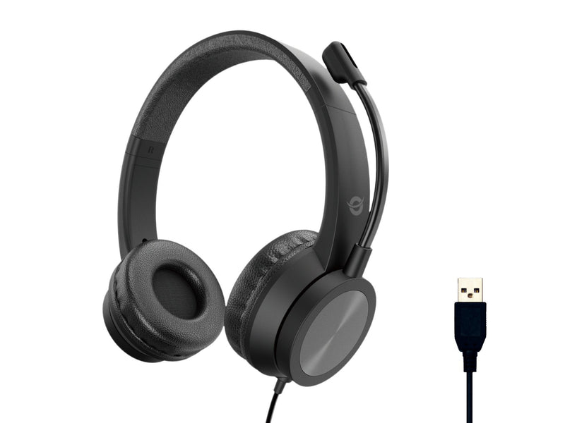 Conceptronic Headphones USB-A Mikro, Int.bed.mereo 2.0M Sw