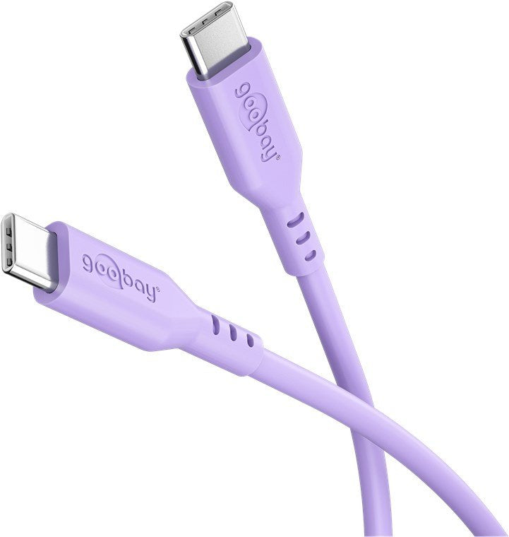 Goobay USB-C Silicone Cable 1.5M, Purple