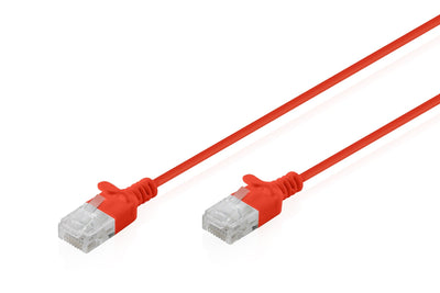 CAT.6 U-UTP Slim Network Cable, 1M, Red — image 1