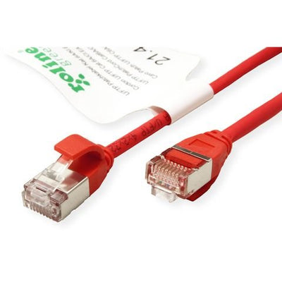 Roline Green U FTP Network Cable CAT.6A (class Ea), Lsoh, Slim, Red 1M — image 1