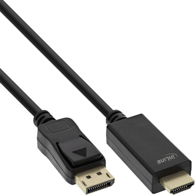Inline Cable DisplayPort a Hdmi, 4K/60HZ, Black 0,5M — image 1