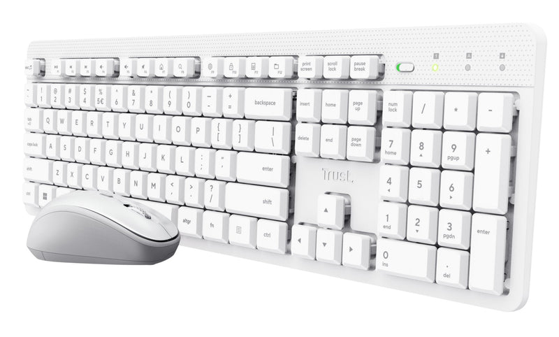 Trust Ody Ii Keyboard Mouse Included Home Office RF Wireless QWERTY English Ee. Uu. White