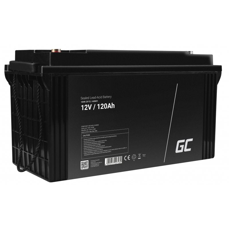 Green Cell Battery Agm 12V 120AH