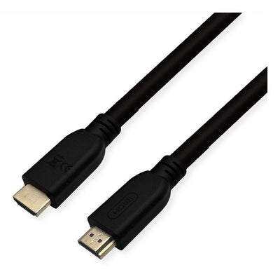 Roline Rm 8K HDMI Ultra HD Cable With Ethernet, St St, Black 5M — image 1