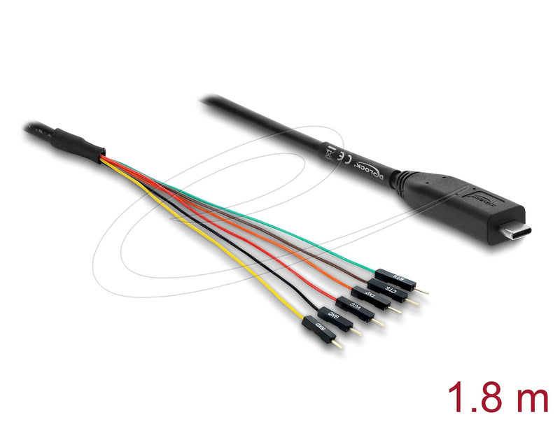 Convertidor USB 2.0 Type-c™ a Uart Ttl (5V) Schnittstelle With 6 X Connector Male Poste Tx Rx Cts Rts And 5V V