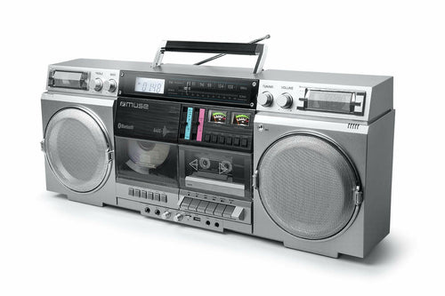 Muse M-380 Gbs Ghetto Blasters, Silver — image 1