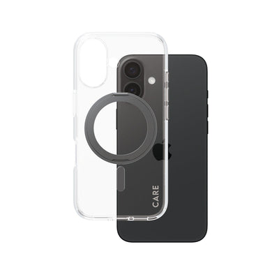 Panzerglass Care™ By ® Case Transparent W. Black Kickstand & Magsafe Iphone 16 Case For Apple - Iphone 16 Blac — image 1
