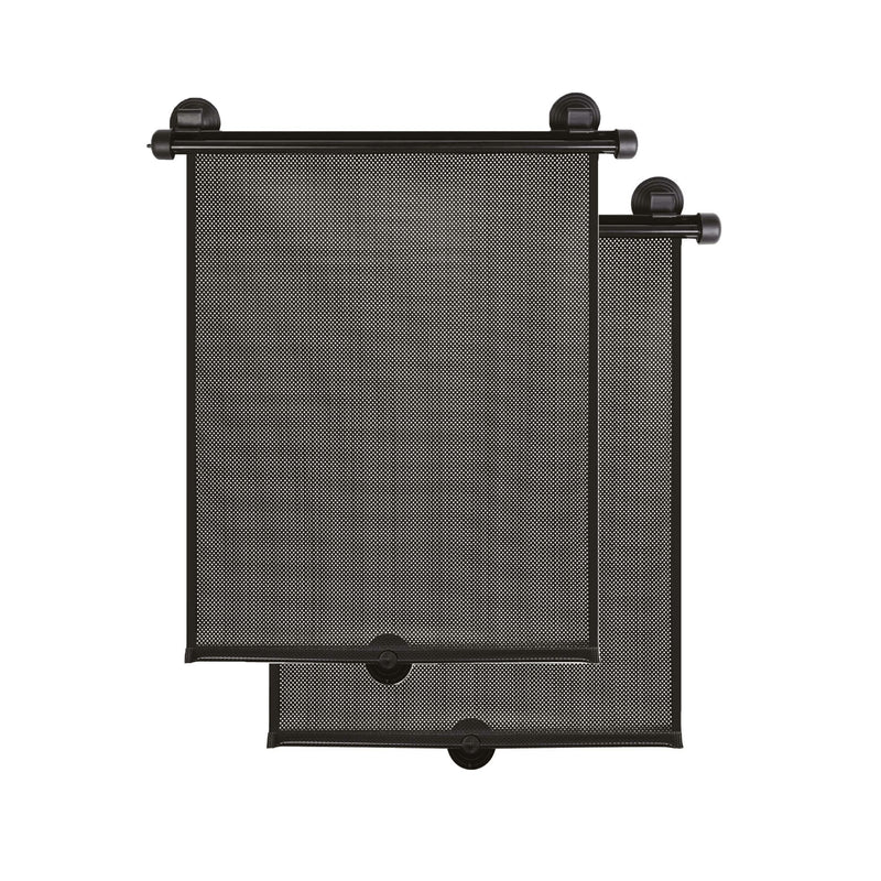 Suction Cup Car Side Window Retractable Sunshade - 2 pack