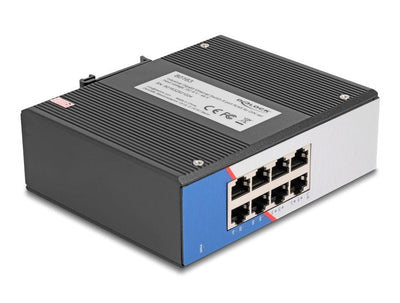 Industrial Gigabit Ethernet Switch 8 Port RJ45 Carril Din — image 1