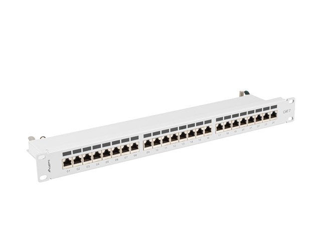 Lanberg PPS7-1024-S Patch Panel 24 Ports 1U CAT.7 FTP Grey
