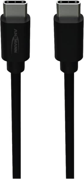 Ansmann Cable Datos And Charging USB Type-c a Type-c Black 2,0M