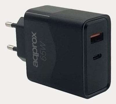 Approx Wall Charger APPUSBWALL65W 1x USB-C Pd 1x USB-A 65W USB Cable -a a USB-C Included — image 1