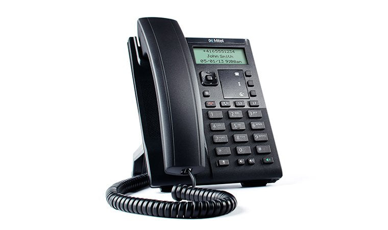 Mitel 6863 Phone IP Black Terminal Wireless LCD 2 Líneas