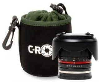 C-rope CRP-LNB-S-BLK-2 Case Or Cover Lens Camera Black Green Vellón, Neopreno Case Protection