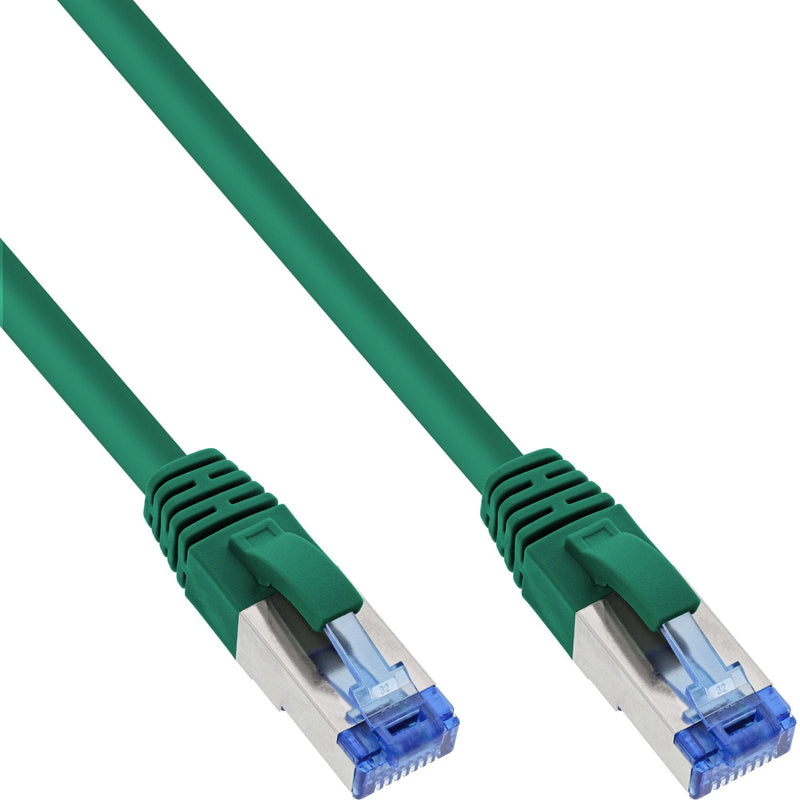 Inline Network Cable S/FTP Pimf CAT.6A Libre Halógenos 500MHZ Green 0.25M