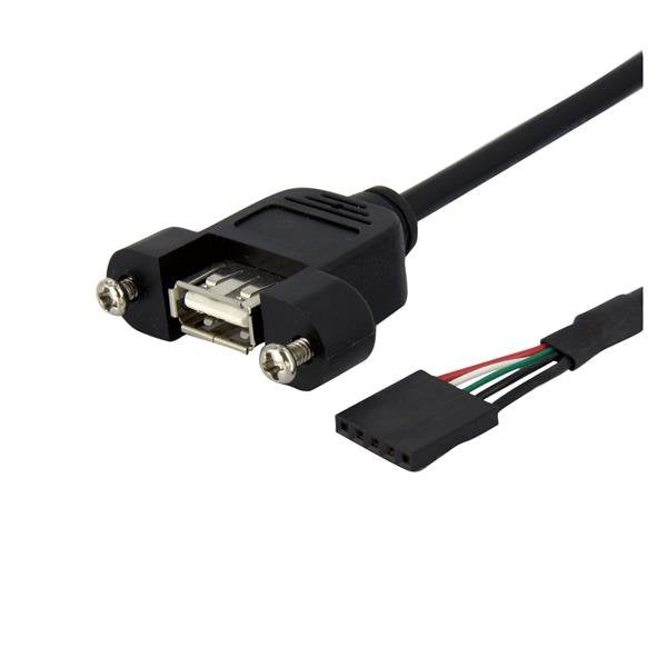 Satrtech USB Cable 2.0 Assembly Panel Female USB a Connection Board 30CM