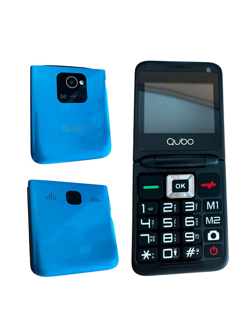 Qubo Phone Mobile Phone X-10 Personas Mayores Blue