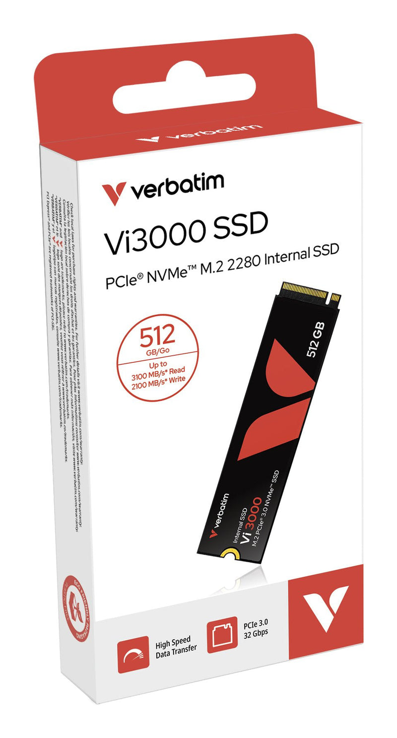 Verbatim Drive SSD 512GB VI3000 PCIE NVMe M.2