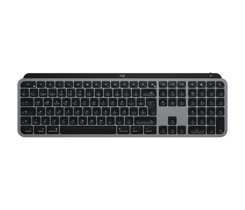 Logitech Keyboard Spanish Mx Keys S For Mac Home Bluetooth QWERTY Grey