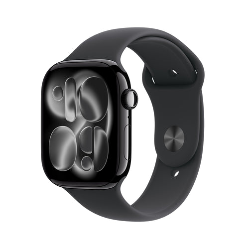 Apple Watch Series 11 GPS Cellular 46MM Box Of Aluminium Black Strap Deportiva Black M L — image 1