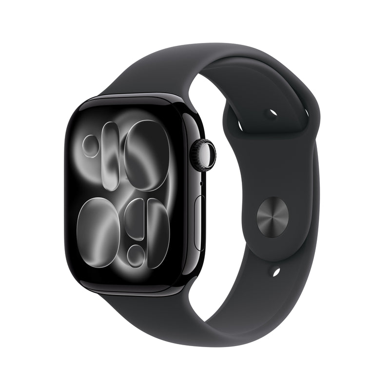 Apple Watch Series 11 GPS Cellular 46MM Caja De Aluminium Negro Strap Deportiva Negro M L