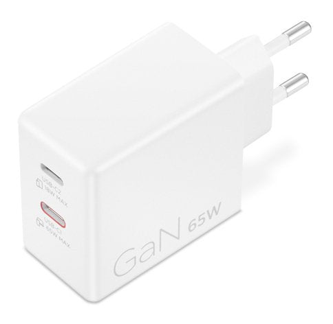 Lenovo Accessories Dual USB-C 65W GaN Power Adapter Wh-eu