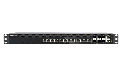 QNAP QSW-M5218P-6F12T, Managed, L3, 10G Ethernet (100/1000/10000), Power Over Ethernet (PoE), Assembly Rack, 1 — image 1