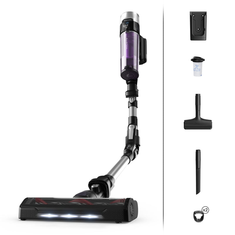 Rowenta Aspiradora RH2037 Broom 2 1 Battery Secar Without Bag 0,4 L 250W Black Púrpura