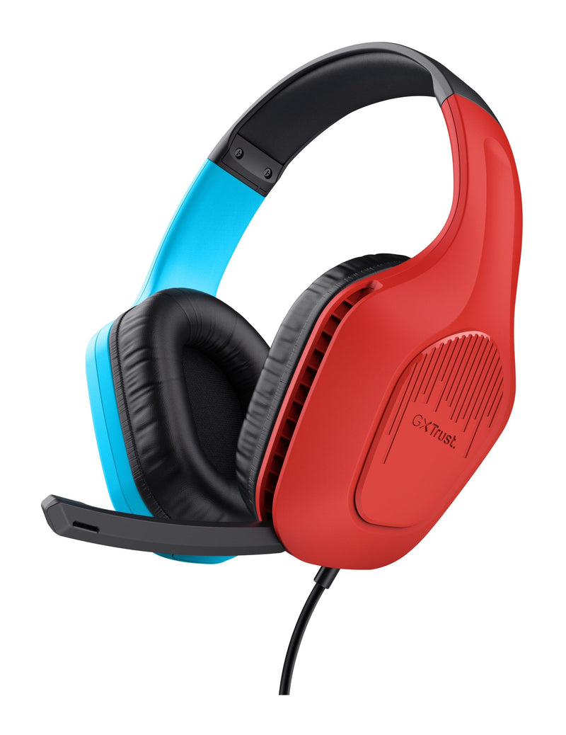 Trust Headphones Gaming With Microphone Gaming Gxt 416S Zirox Jack 3.5 Azules And Rojos