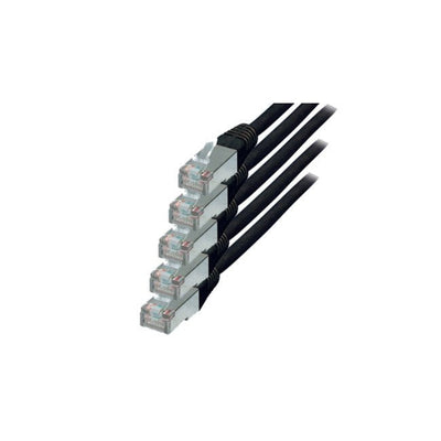 S-conn CAT.6 S/FTP 1M Network Cable Black CAT.6 S/FTP (s-STP) — image 1