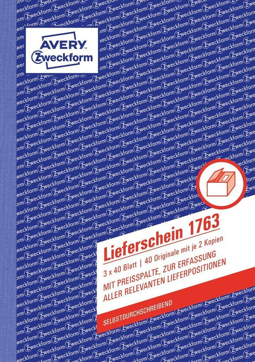 Avery Zweckform Lieferliste - 40 Hoja - A5 (148 X 210MM) — image 1