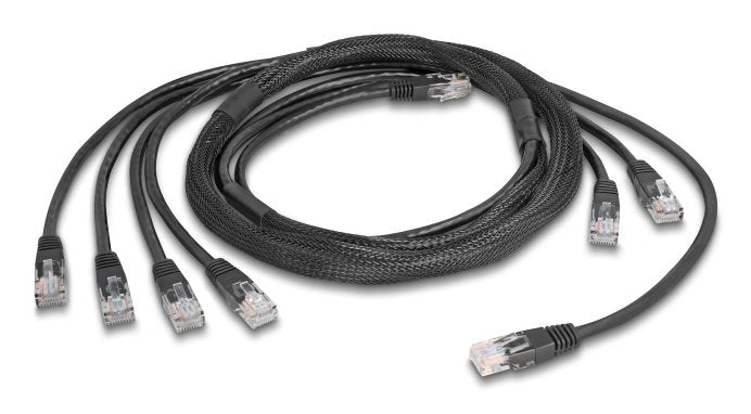 Delock RJ45 Trunk-cable 4 X Connector Male a 4 X Connector Male CAT.5E UTP Black