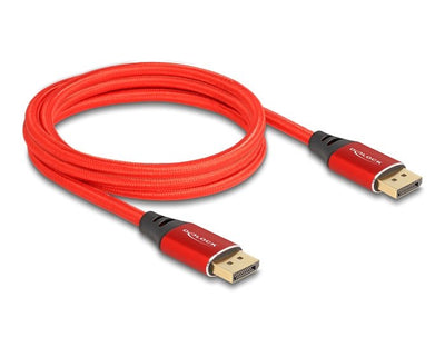Delock 80632 Cable DisplayPort 16K 60 HZ 2M Red Metal — image 1