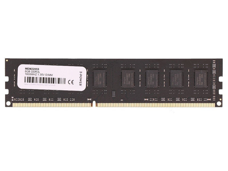2-POWER Memory DDR3L 8GB 1600MHZ 1.35V DIMM MEM2205S