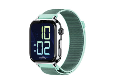 Savefamily Watch Smart Kids Savewatch Plus 2 - Screen Amoled - Housing Plateada - Strap Fabric Ocean — image 1