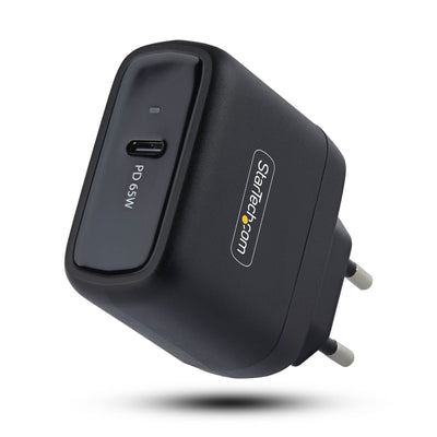 65W USB-C Laptop Charger Compact GaN Wall Charger For Dell Xps HP Probook Macbook Pro Microsoft Surface Pro Bl — image 1