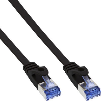 Inline Cable Network Cable Flat U/FTP CAT.6A Black 1.5M — image 1