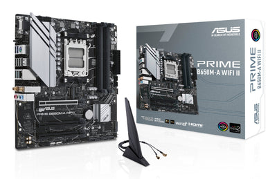 ASUS Motherboard Prime B650M-A Wi-Fi Ii B650 AM5 DDR5 microATX Wi-Fi 6 2.5GBE Aura Sync RGB — image 1