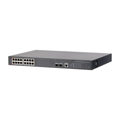 Dahua PFS4218-16GT-240 Switch PoE 16 Ports Gigabit + 2 Sfp Uplink Gigabit 240W 802.3AT Manejable Layer 2 — image 1