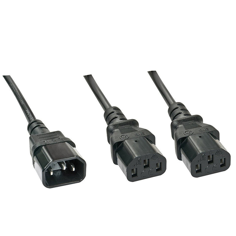 Lindy Iec-cable Power C14 An 2X IEC C13 1M