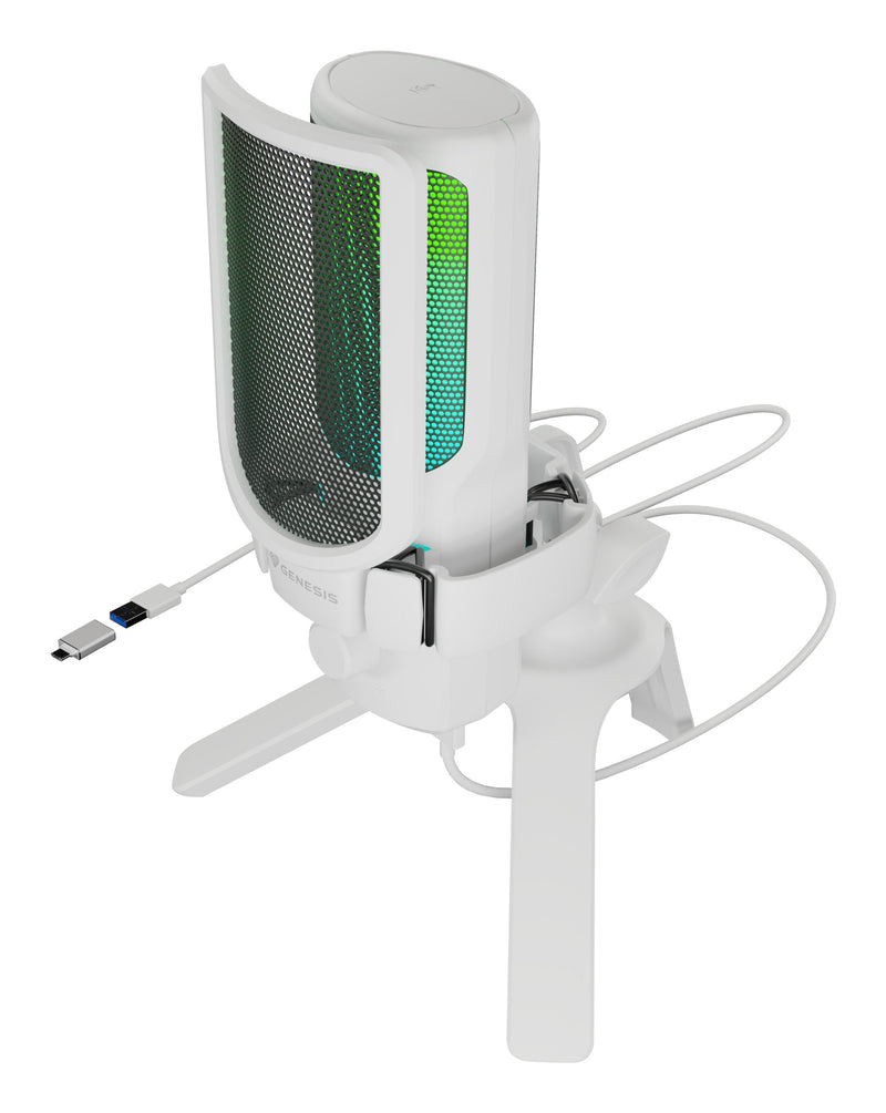 Natec Microphone Genesis Radium 250 USB Stand White