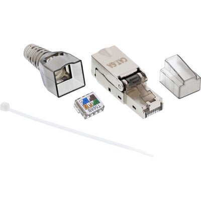 Inline Plug RJ45 CAT.6A 500MHZ, Instalable Campo, Blindado — image 1