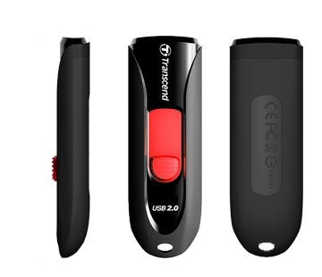 Transcend Jetflash 590 16GB Unit Flash USB Type a 2.0 Black