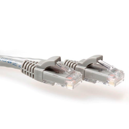 Grey 10 Meter U UTP CAT.6 Patch Cable Snagless With RJ45 Connectors