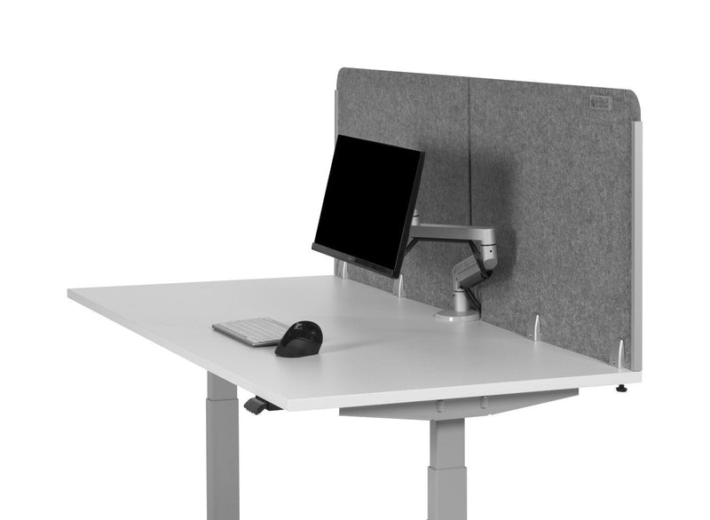 Bakker Separador Desk Round Or.acrylfenster_ Gris_parte Rear