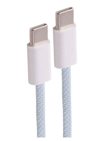 Shiverpeaks USB-C Cable Charging 2.0, 60W, Blue Textil, 2M — image 1