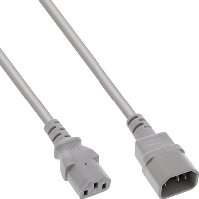 Inline Prolongación Cable Power , C13 a C14, Grey 0,3M — image 1