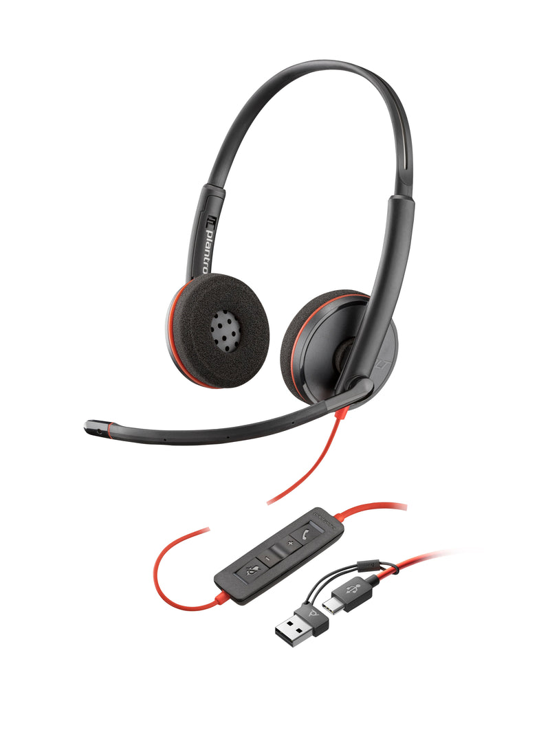 HP Poly Blackwire 3225 Stereo USB-A Headset Alámbrico Diadema USB Type a Black