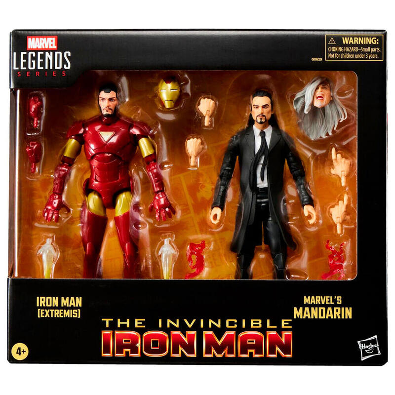 Figuras Blíster 2 Iron Man Extremis & Marvels Mandarin The Invencible Iron Man Marvel 15CM